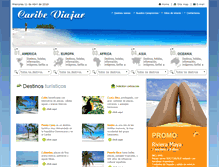 Tablet Screenshot of caribe-viajar.com.ar